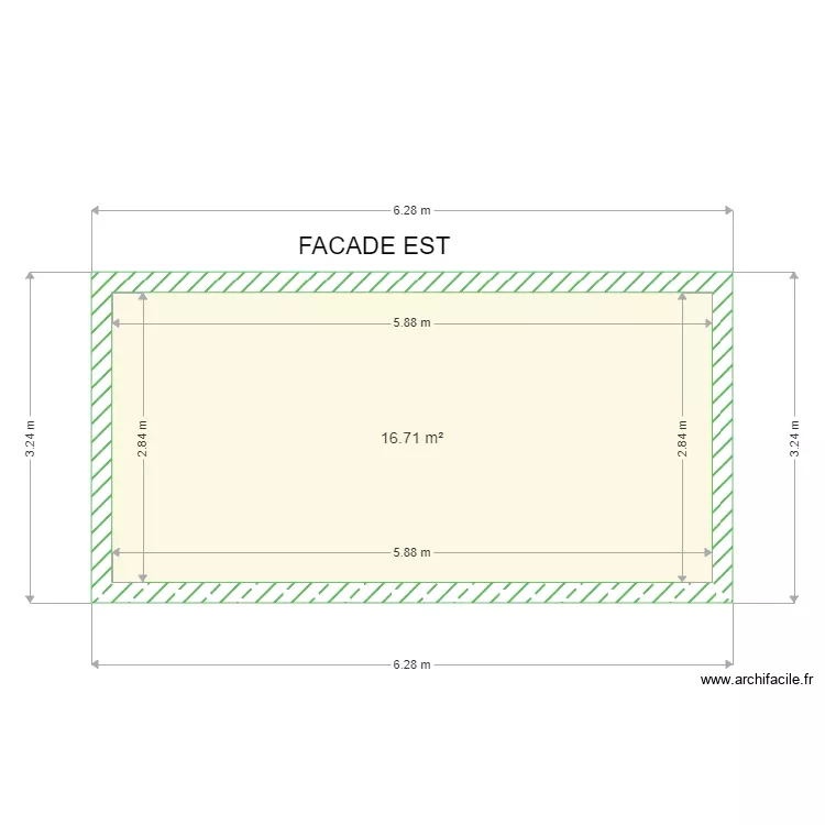GARAGE CHARNY  FACADE EST . Plan de 