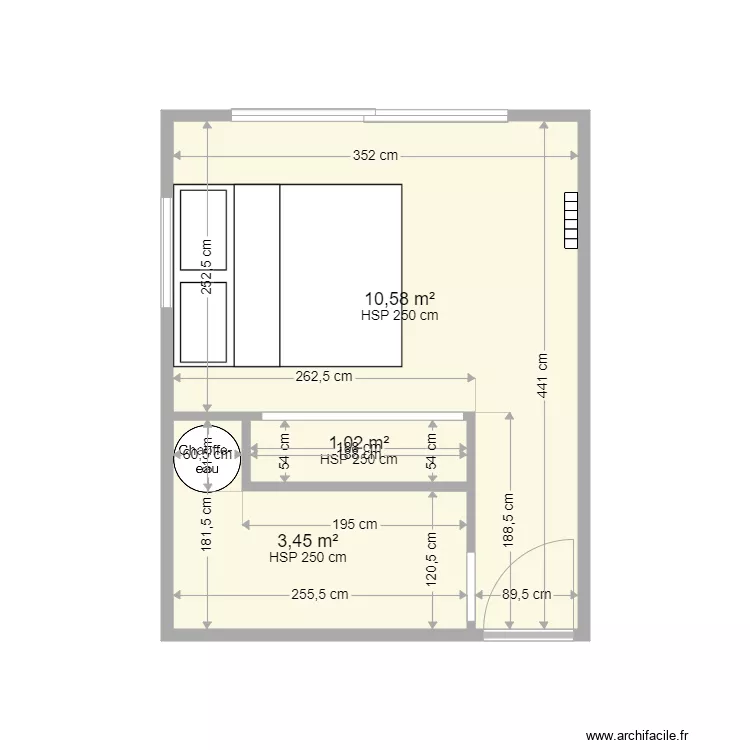 CHAMBRE BONNET. Plan de CHAMBRE BONNET. Plan de