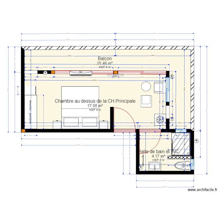 SEJOUR Modifié 2 en cours . Plan de 0 pièce et 0 m2