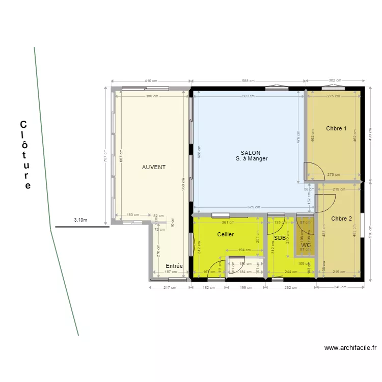orouet plan maison. Plan de 