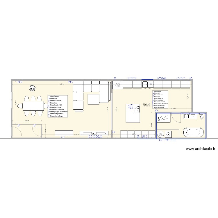 electricité maison. Plan de 0 pièce et 0 m2