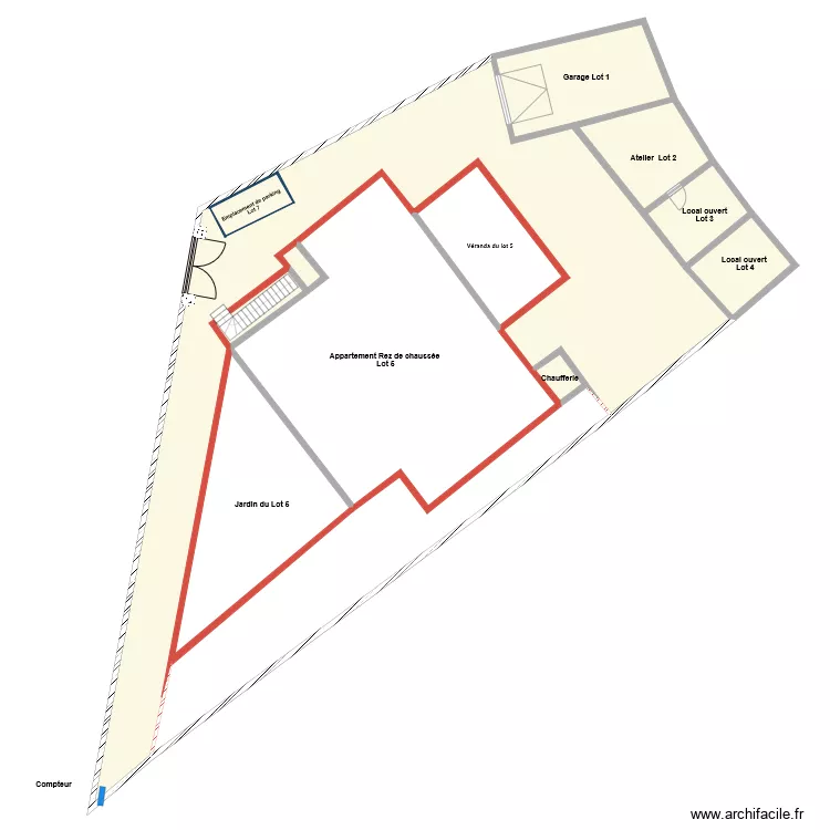 GHIGO MASSE lot 5. Plan de 