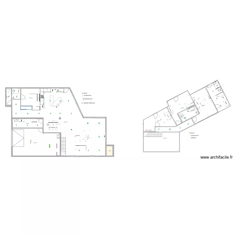 villa Marouf . Plan de 