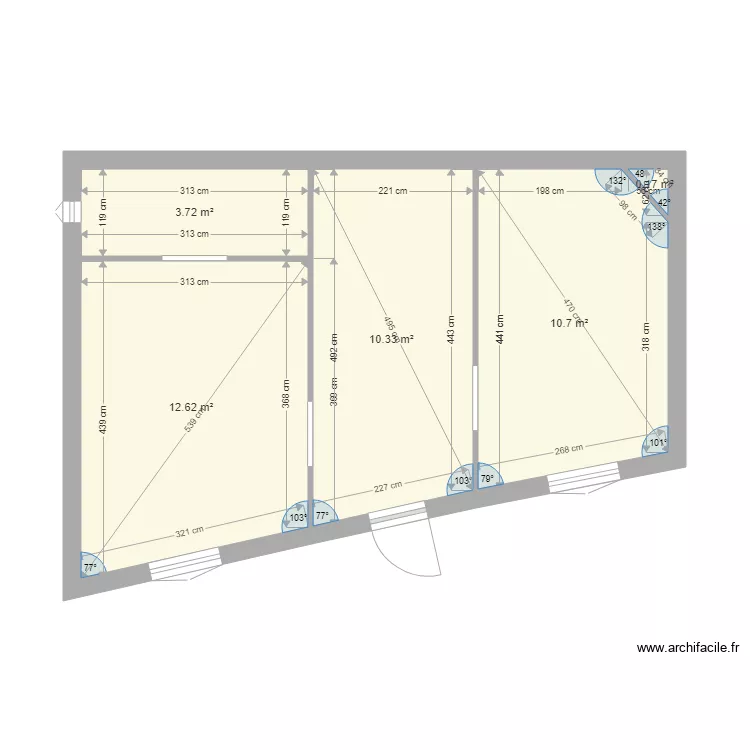 CHEMIN DE L ORATOIRE T2 NORD. Plan de 