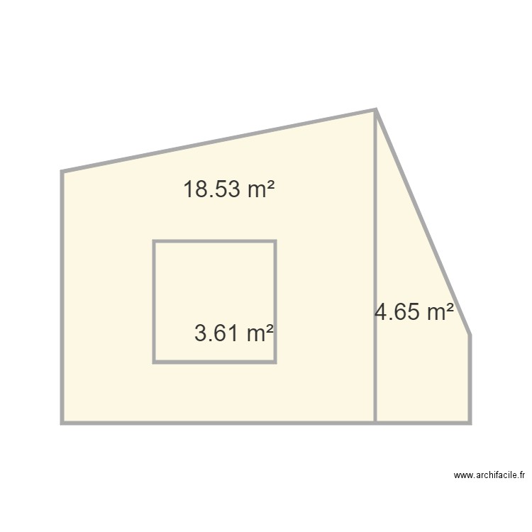 cote clouterie. Plan de 3 pièces et 31 m2