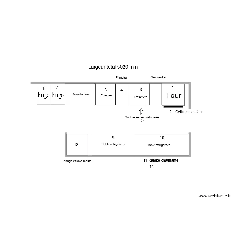 FRANCOIS II ESPACE CUISSON. Plan de FRANCOIS II ESPACE CUISSON. Plan de