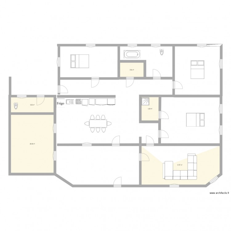 maison bled. Plan de 0 pièce et 0 m2
