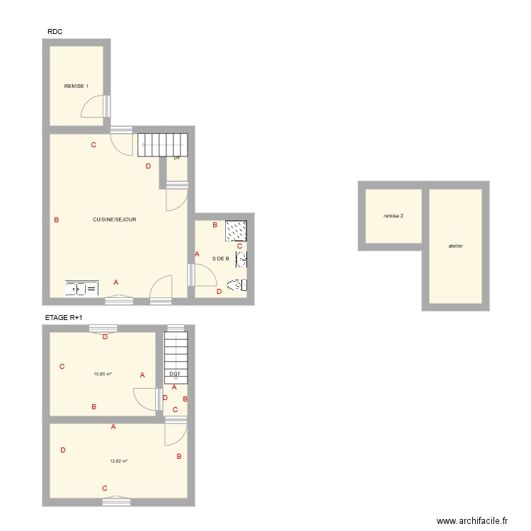 MARSAUD. Plan de 0 pièce et 0 m2