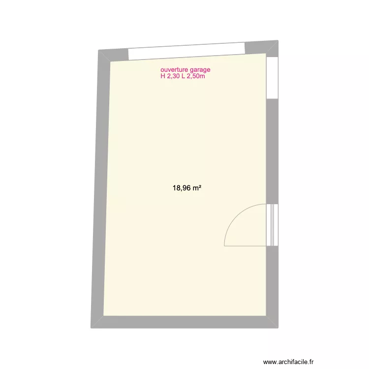 Garage Rdv dernier Mounir. Plan de 