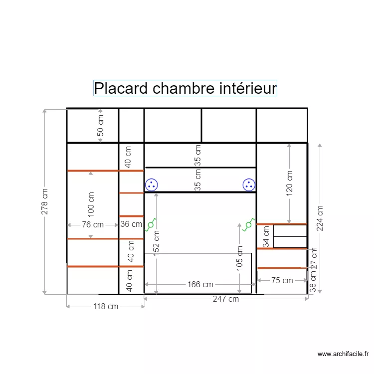 placard chambre alistair interieur v3. Plan de 