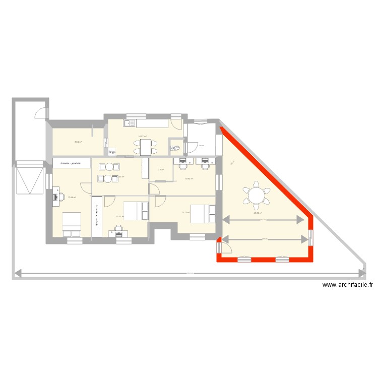 Extension V2 1. Plan de 0 pièce et 0 m2