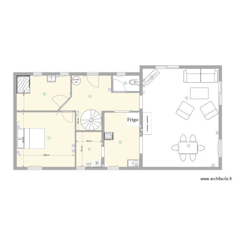 location au 13 02 2019 projet RDC. Plan de 0 pièce et 0 m2