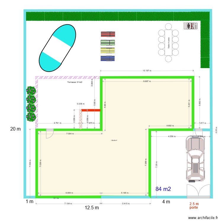 poulailler1 mesures maison 1er etage test. Plan de 0 pièce et 0 m2