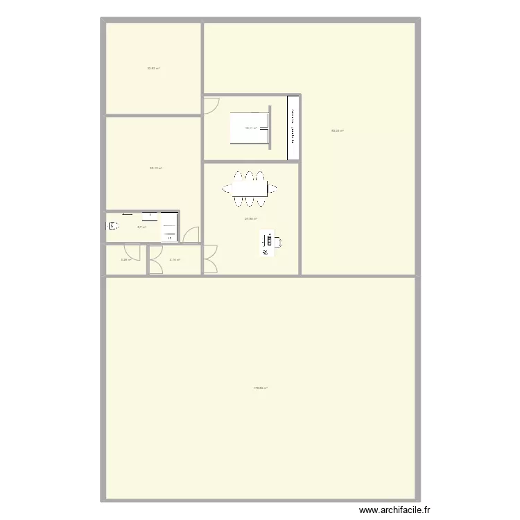 BOURBONNE V1. Plan de 