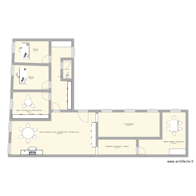 FDP_R1_0. Plan de 9 pièces et 127 m2