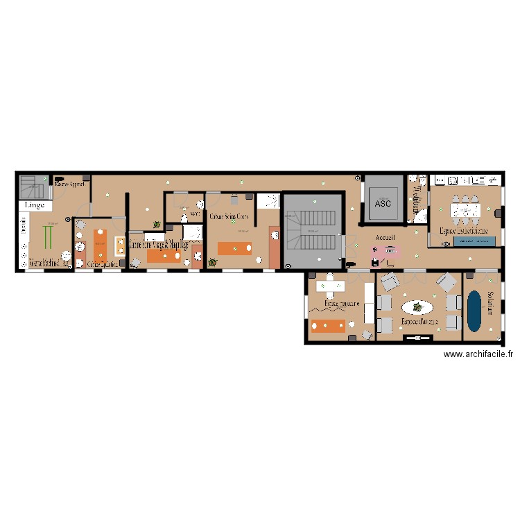 Plan institut Donia . Plan de 0 pièce et 0 m2