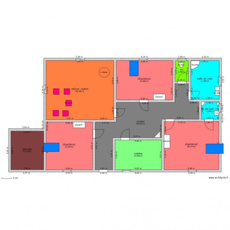 roufou. Plan de 0 pièce et 0 m2