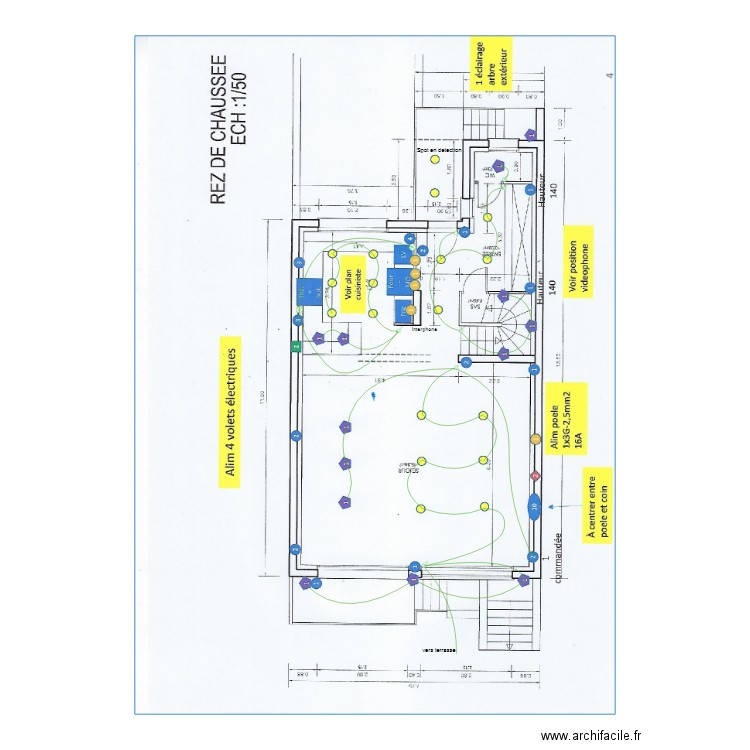 Chauzy RDC. Plan de 0 pièce et 0 m2