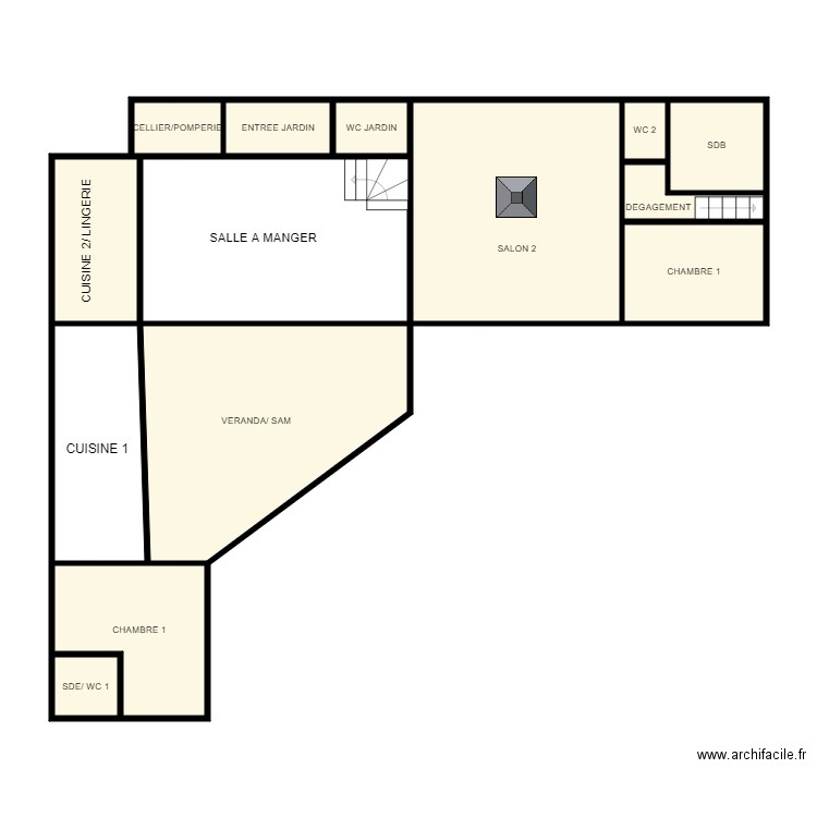 LOISON RDC. Plan de 0 pièce et 0 m2