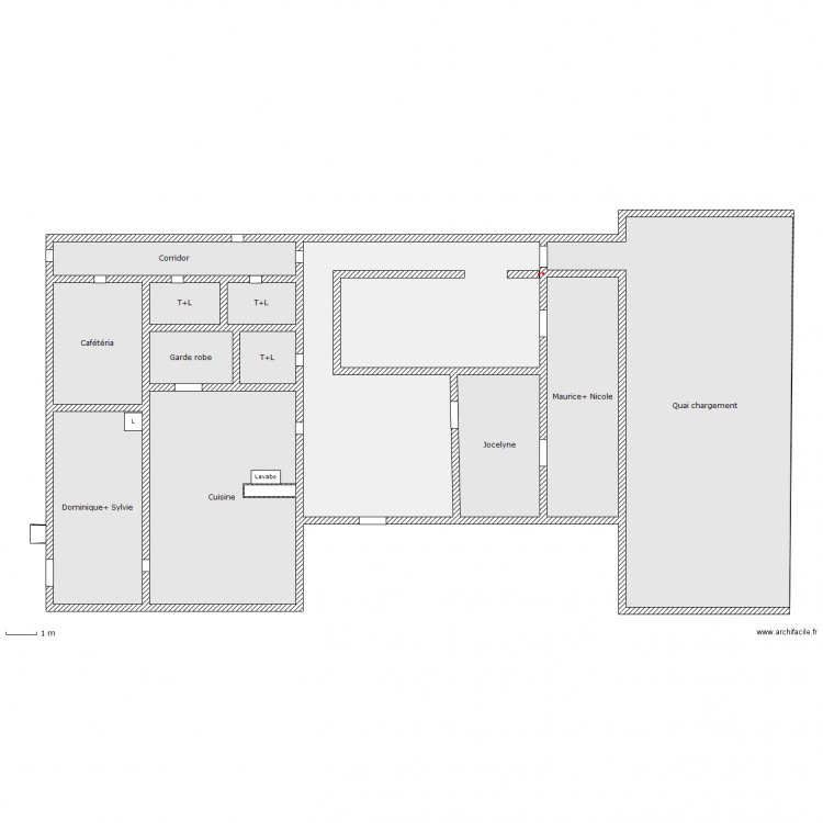 Bureaux . Plan de 0 pièce et 0 m2