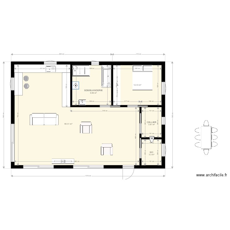 PROJET MAISON 2. Plan de 0 pièce et 0 m2