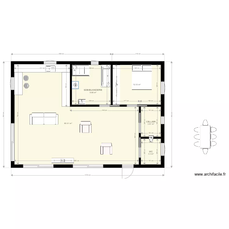 PROJET MAISON 2. Plan de 