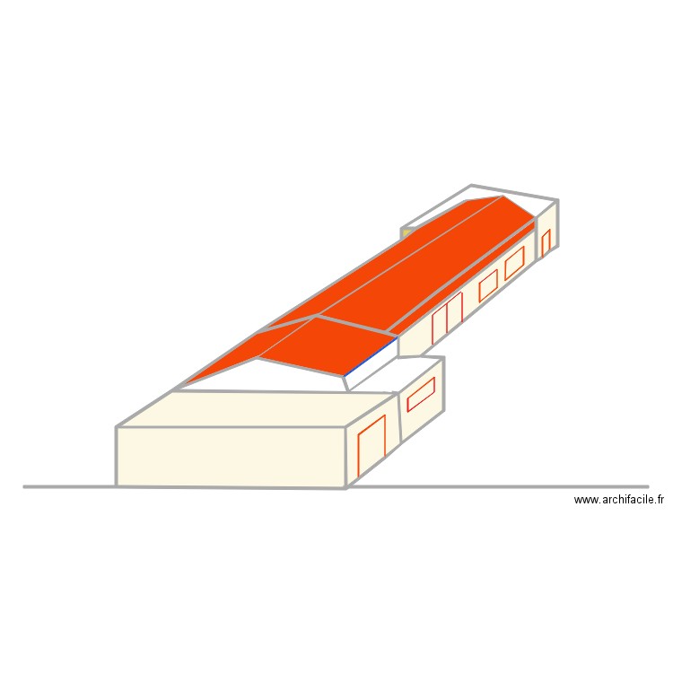 MESCHERS Plan 3/4 FACE . Plan de 17 pièces et 93 m2