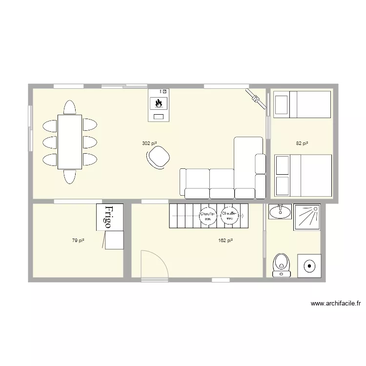 Chalet1. Plan de 