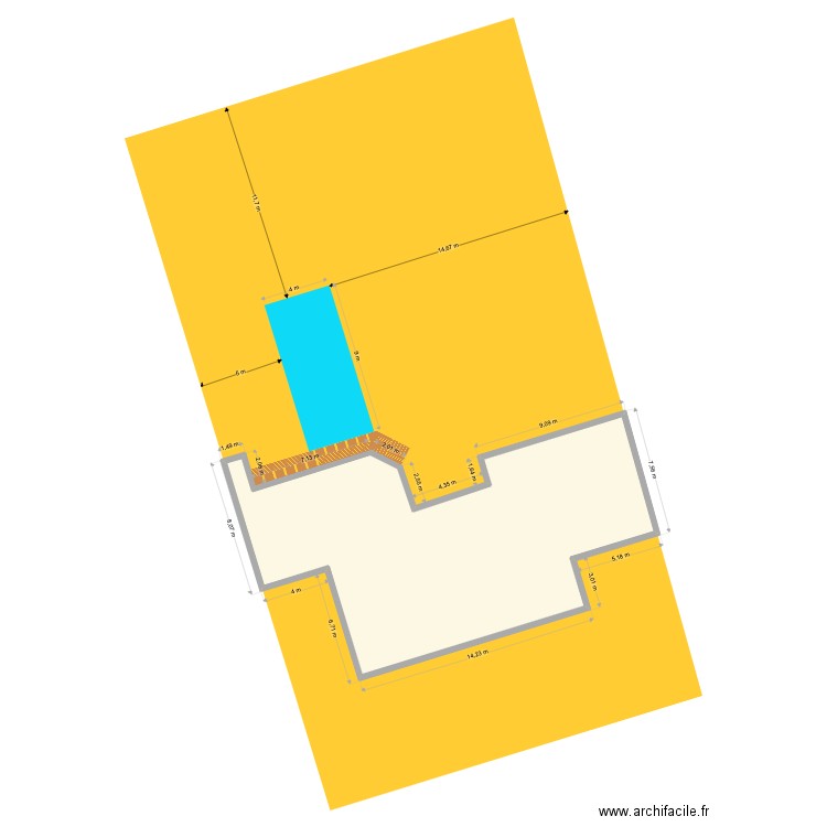 BRAME. Plan de 1 pièce et 203 m2