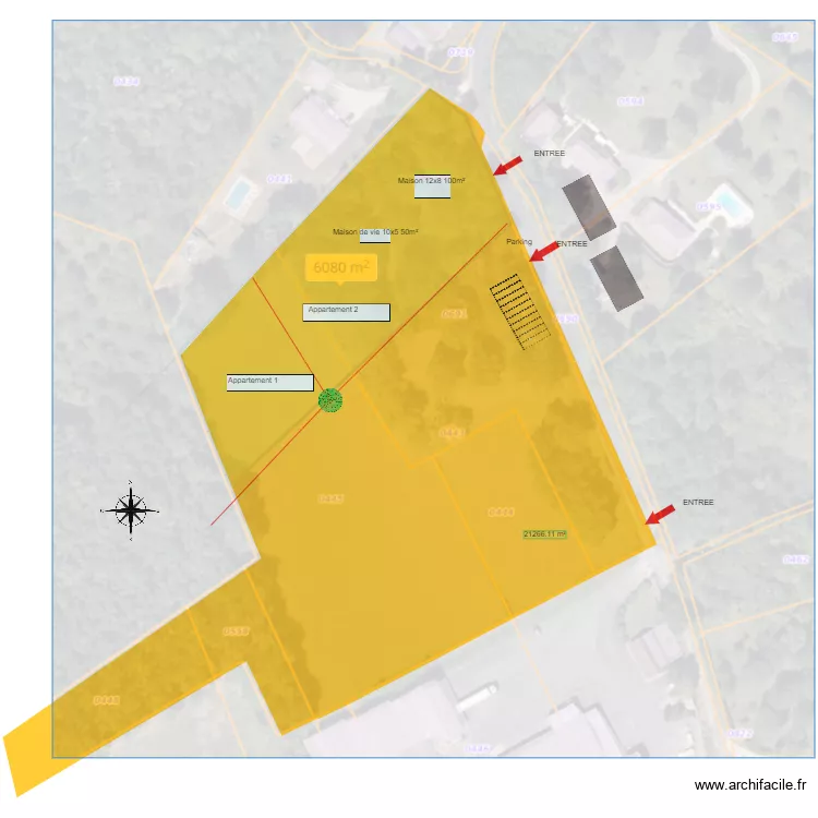 terrain coly Sauvegarde. Plan de 