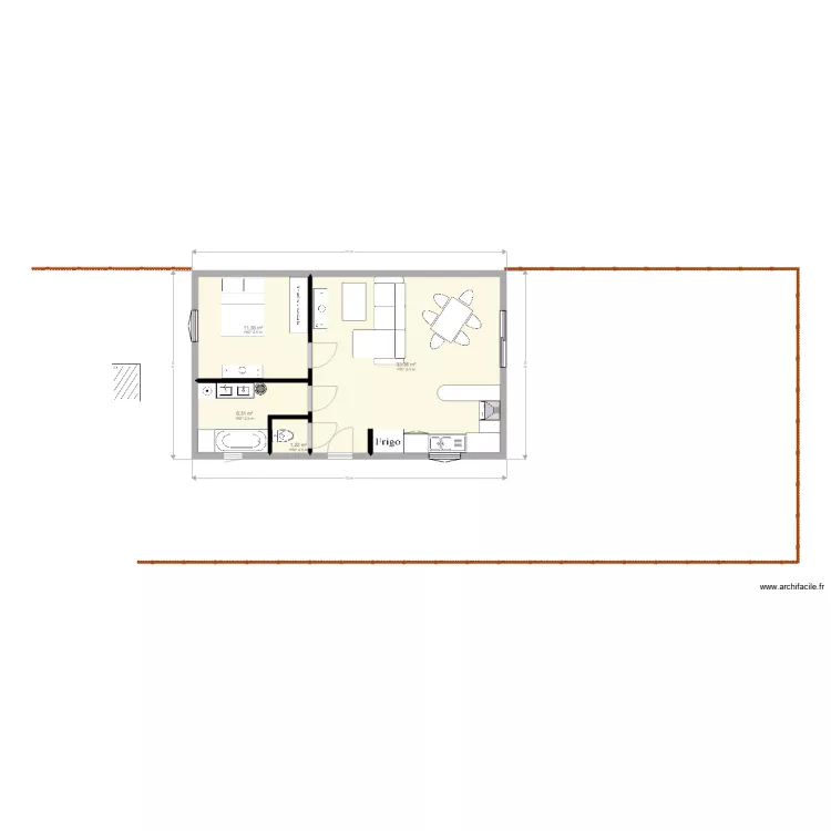 Chalet 1 Pature. Plan de 