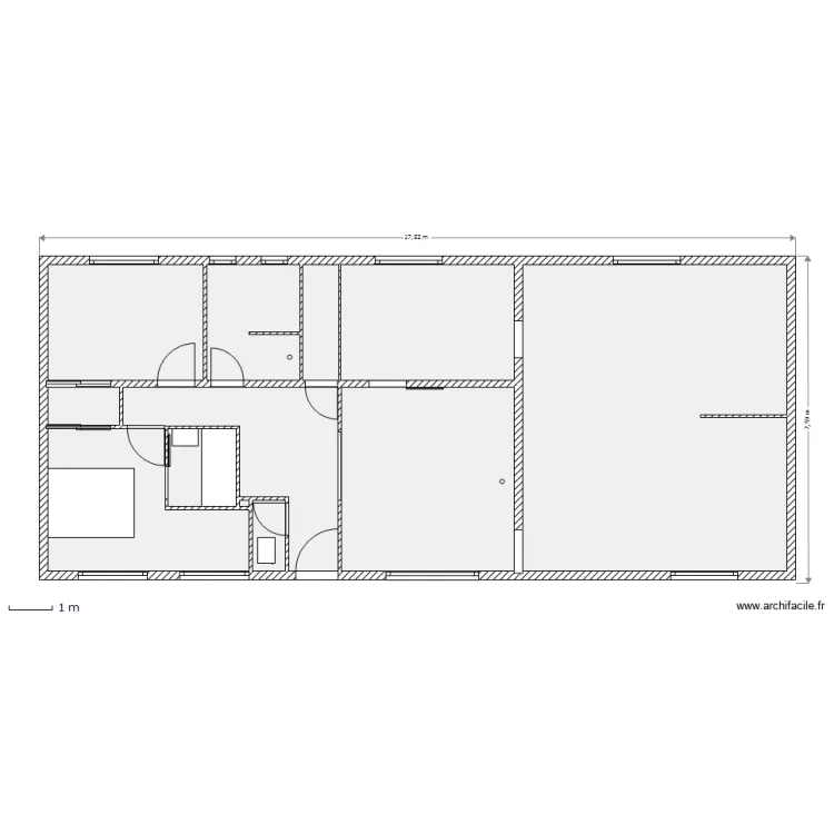 Etage de Vie SB3. Plan de 