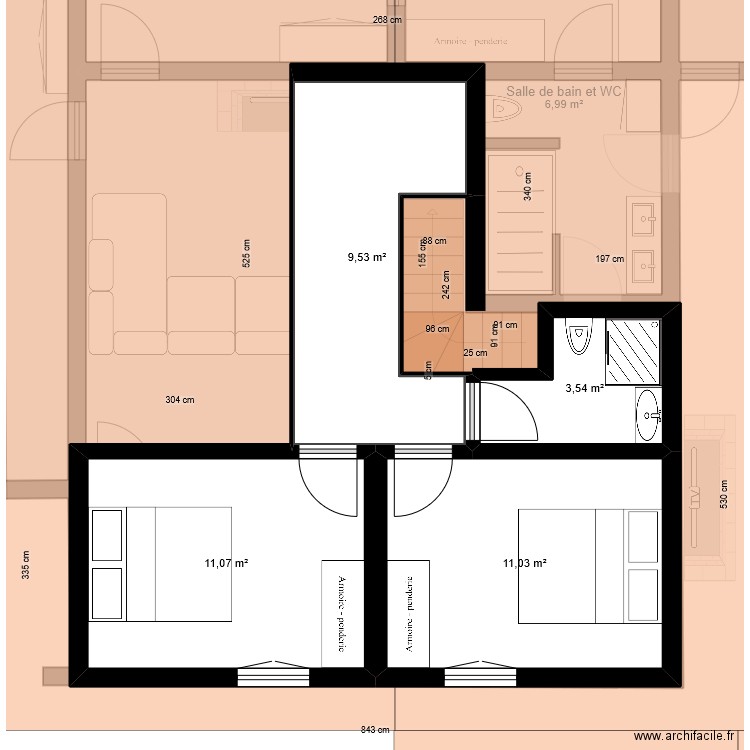 Chalet 2.0. Plan de 13 pièces et 172 m2