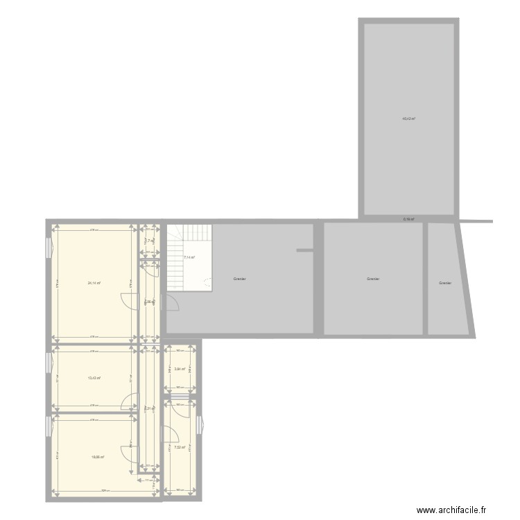 st crepin. Plan de 22 pièces et 367 m2