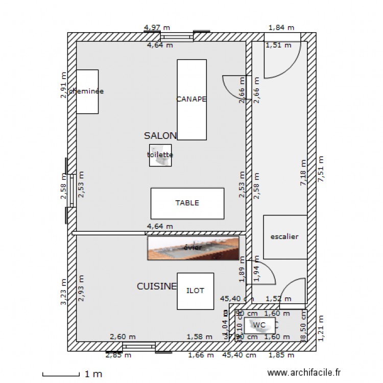 RDC VIZILLE AGANCEMENT. Plan de 0 pièce et 0 m2