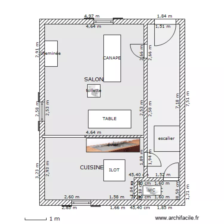 RDC VIZILLE AGANCEMENT. Plan de 