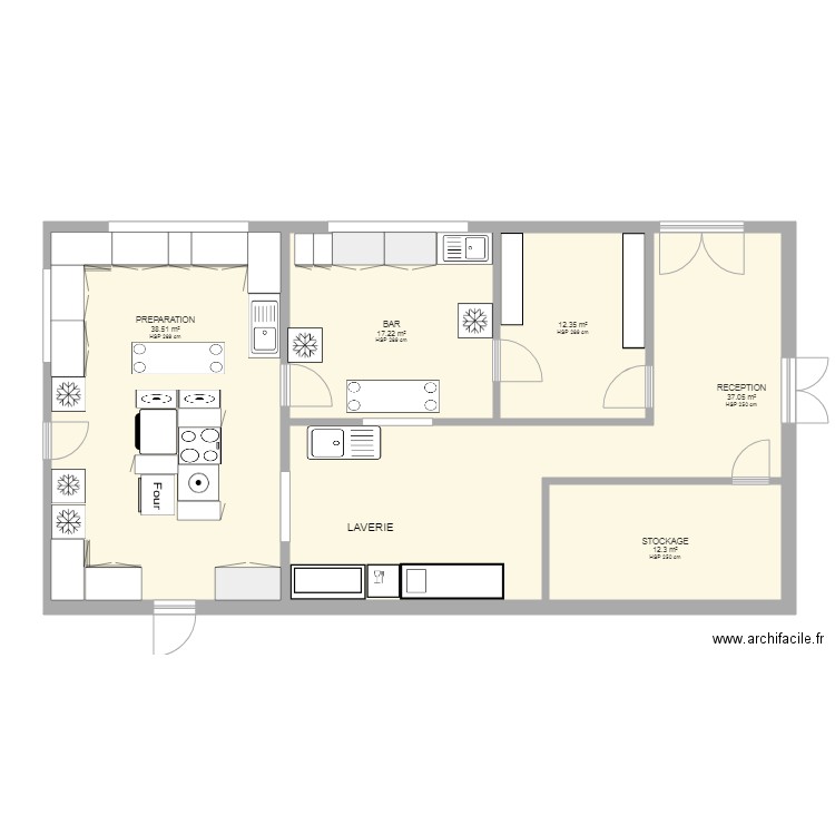 SALLE DES FETES HAGENTHAL . Plan de 0 pièce et 0 m2