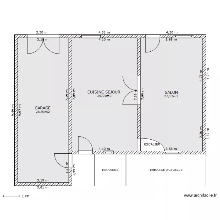 REZ DE CHAUSSEE 2. Plan de REZ DE CHAUSSEE 2. Plan de