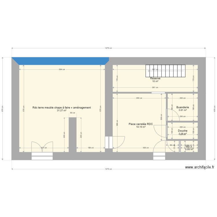 RDC double logement. Plan de 0 pièce et 0 m2