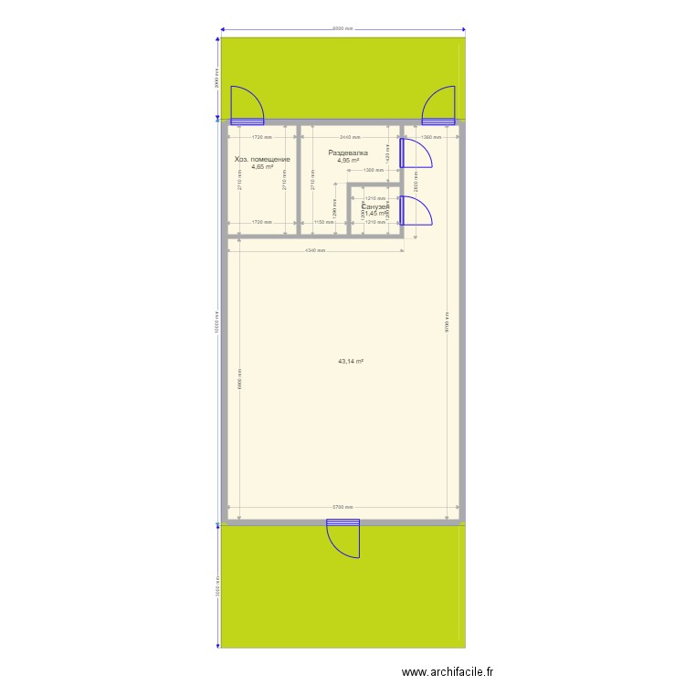 Wake. Plan de 0 pièce et 0 m2