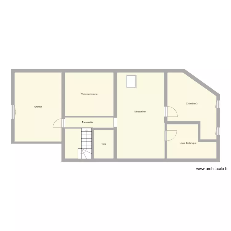 Croquis POITIER Etage. Plan de 
