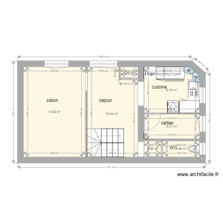 GASPRE RDC. Plan de 0 pièce et 0 m2
