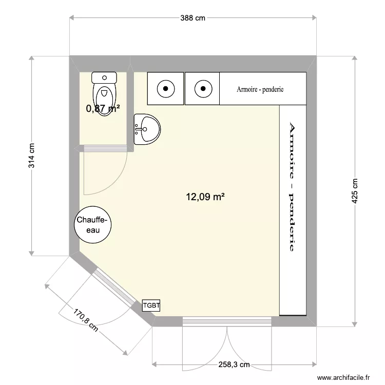 Cour Charles Bartholomez. Plan de Cour Charles Bartholomez. Plan de