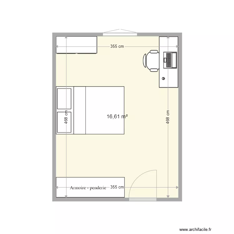 Future Chambre. Plan de 