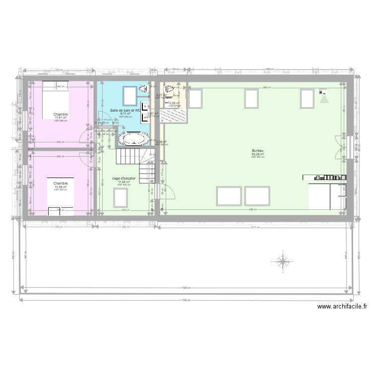 STNDA27160 1er étage. Plan de 0 pièce et 0 m2