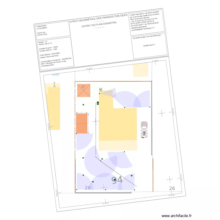 Arrosage Hermitage 5m. Plan de 