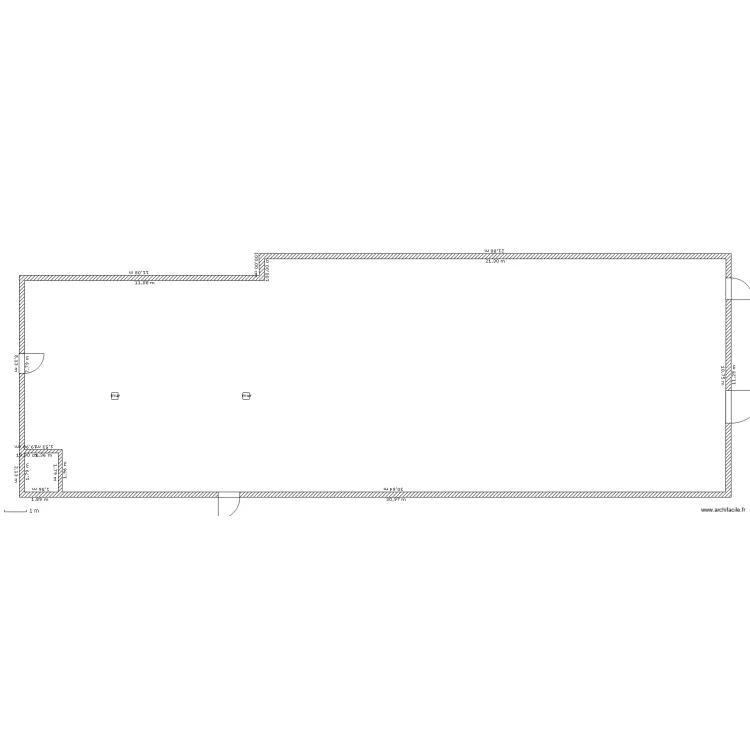 salle. Plan de 