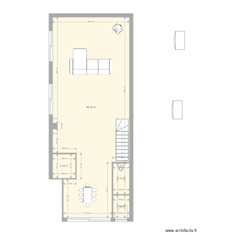 APPART 1V3 2 chambre. Plan de 0 pièce et 0 m2