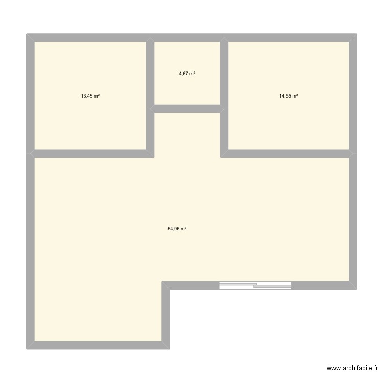 R2 SANIA. Plan de 4 pièces et 88 m2