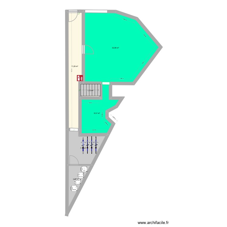 RDC Maison Roubaix couleurs. Plan de 0 pièce et 0 m2